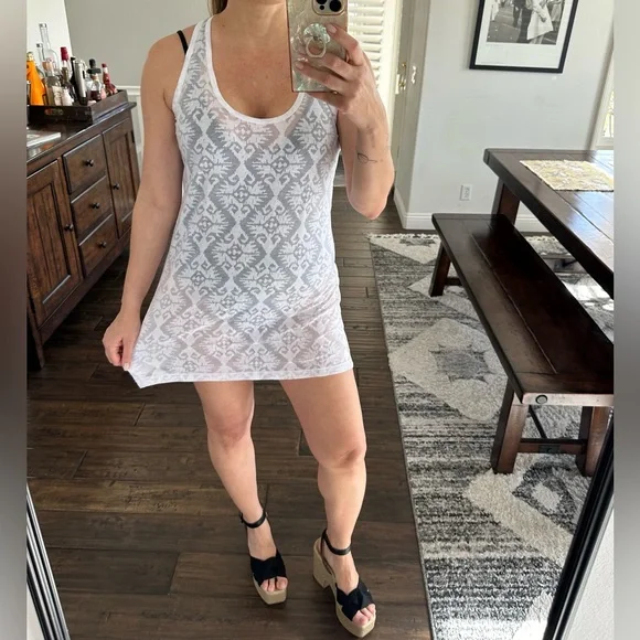 white minu dress Kadi White Cotton Poplin Drop Waist Corset Mini Dress M / US 6-8